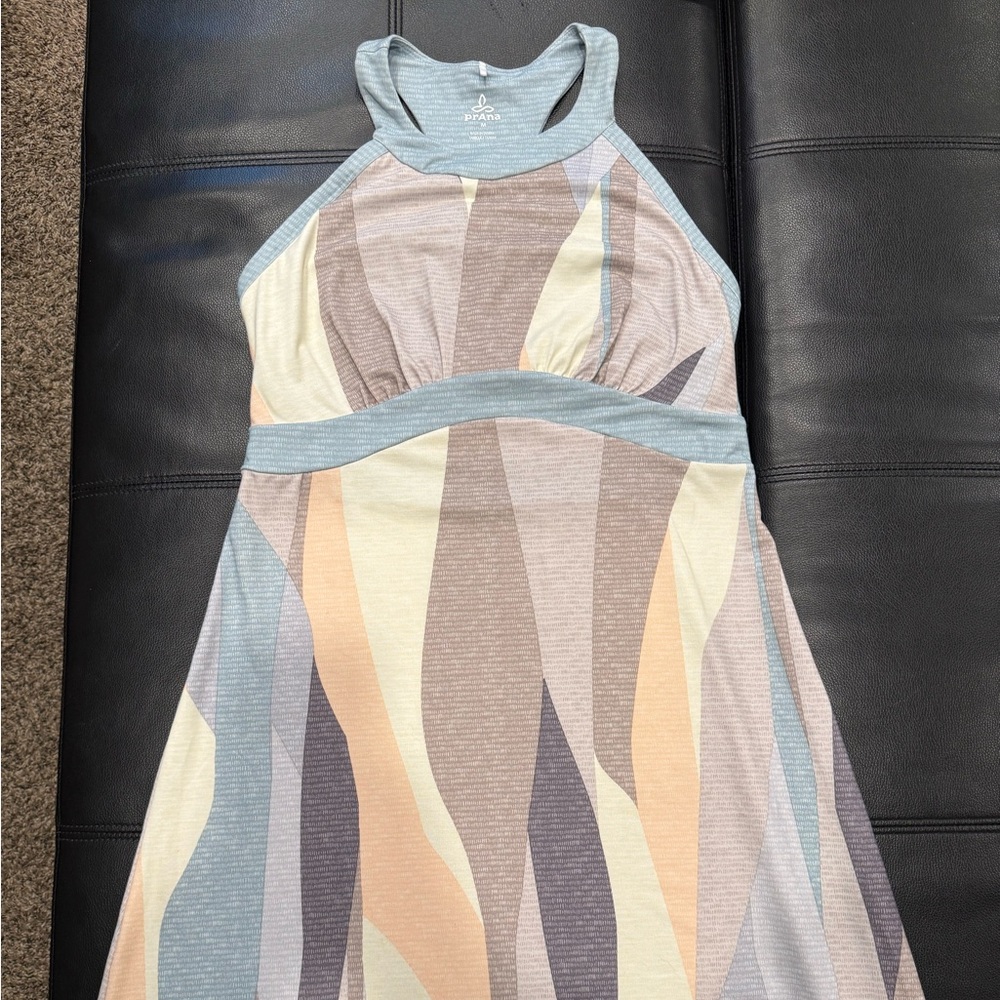 Prana Racerback Maxi Dress in Earthy Tones